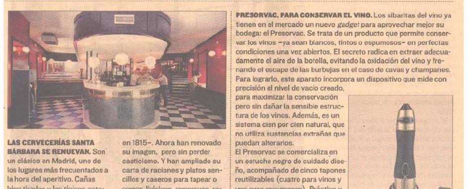 Presorvac conserva cava y champagne también