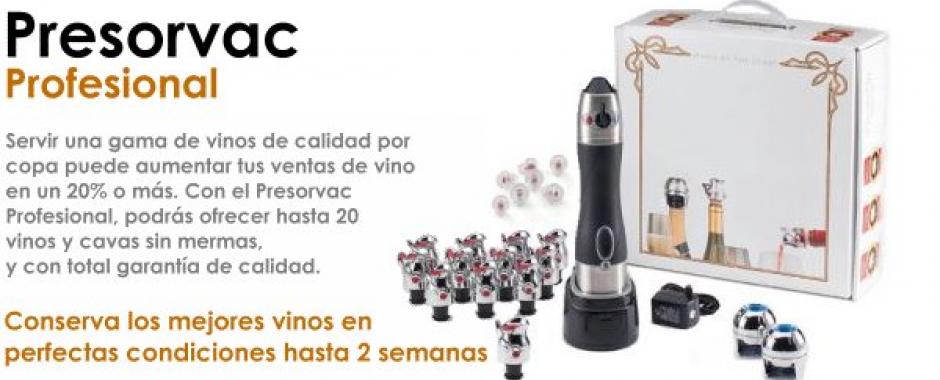 Presorvac sistema de vinos por copa profesional