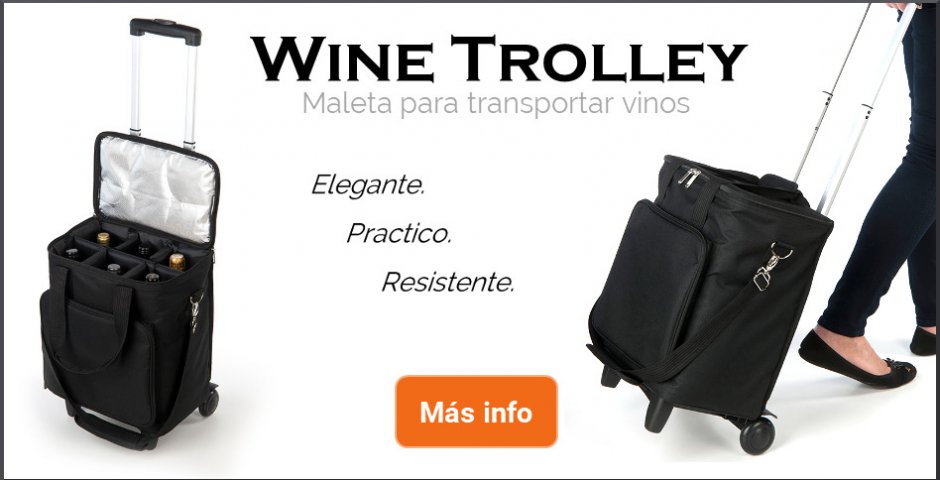 Wine trolley - Maleta para portar vino (6 botellas)